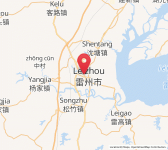 Map of Leizhou, Guangdong