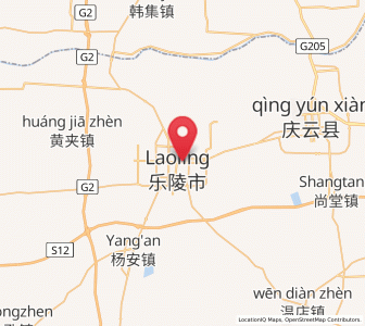 Map of Leling, Shandong