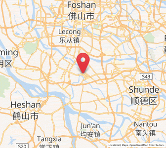 Map of Leliu, Guangdong