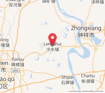 Map of Lengshui, Hubei