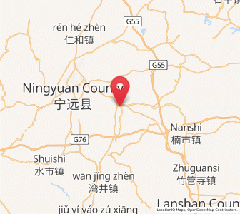 Map of Lengshui, Hunan