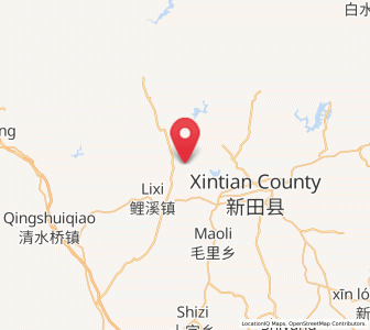Map of Lengshuijing, Hunan