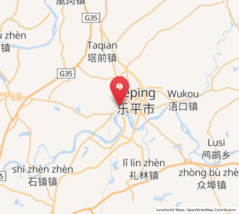 Map of Leping, Jiangxi