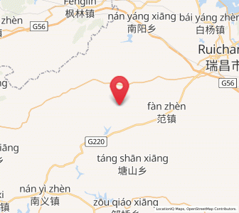 Map of Leshan, Jiangxi