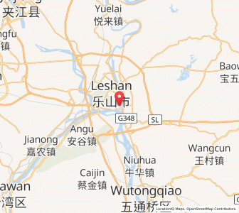 Map of Leshan, Sichuan