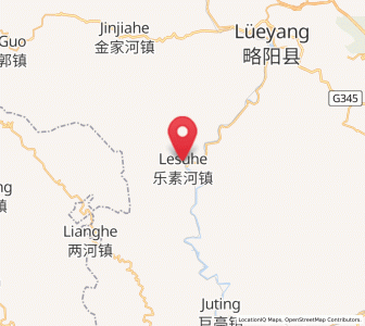 Map of Lesuhe, Shaanxi