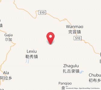 Map of Lexiu, Gansu