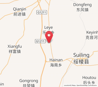 Map of Leye, Heilongjiang