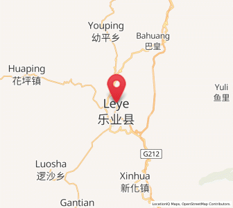 Map of Leye, Guangxi