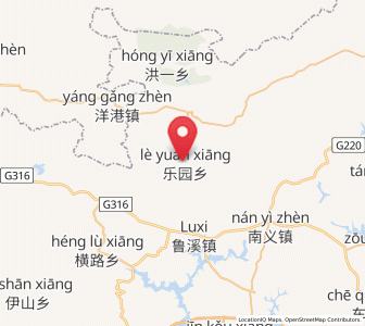 Map of Leyuan, Jiangxi