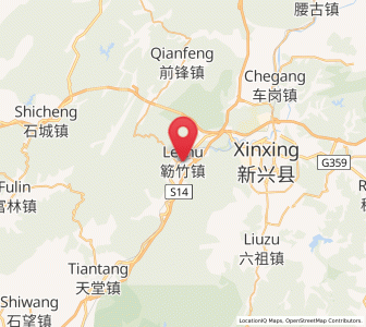 Map of Lezhu, Guangdong