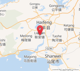 Map of Lian’an, Guangdong