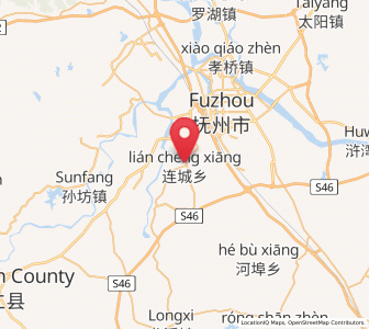 Map of Liancheng, Jiangxi