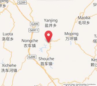 Map of Liangchahe, Hunan