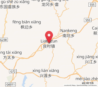 Map of Liangcun, Jiangxi