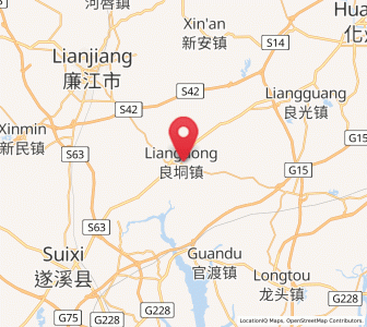 Map of Liangdong, Guangdong