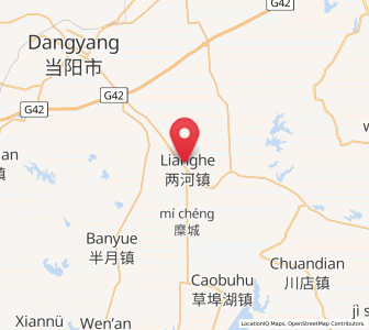 Map of Lianghe, Hubei
