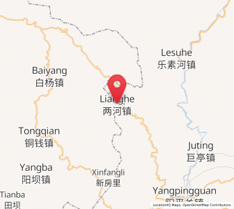 Map of Lianghe, Gansu