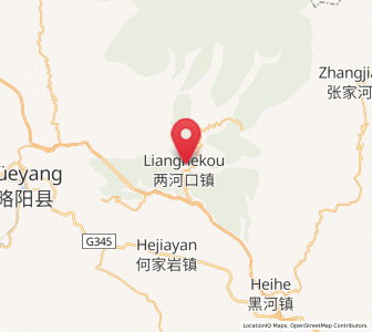 Map of Lianghekou, Shaanxi