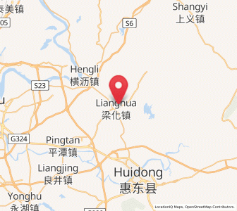 Map of Lianghua, Guangdong