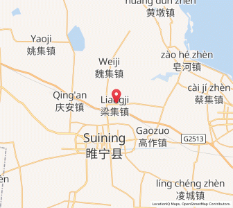 Map of Liangji, Jiangsu