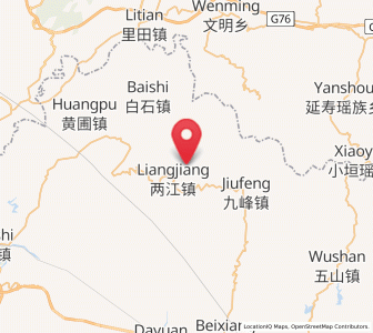 Map of Liangjiang, Guangdong