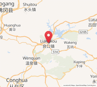 Map of Liangkou, Guangdong