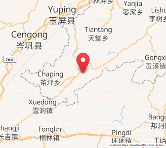 Map of Liangsan, Hunan