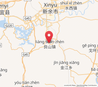 Map of Liangshan, Jiangxi