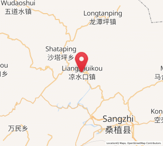 Map of Liangshuikou, Hunan