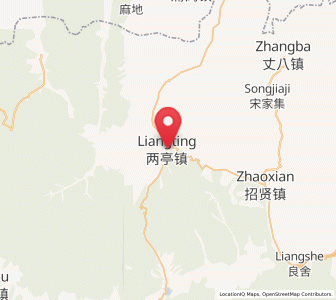 Map of Liangting, Shaanxi