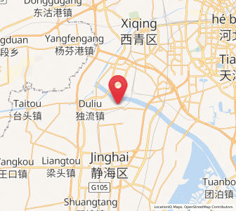 Map of Liangwangzhuang, Tianjin