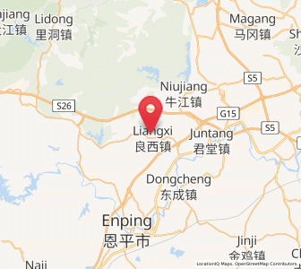 Map of Liangxi, Guangdong