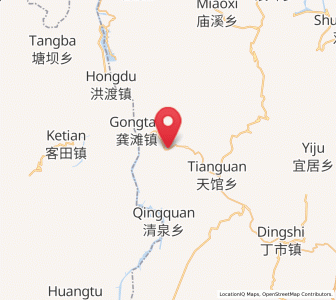 Map of Liangzeng, Chongqing