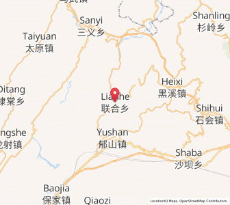 Map of Lianhe, Chongqing