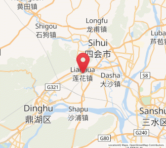 Map of Lianhua, Guangdong