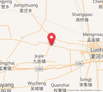 Map of Lianhua, Henan