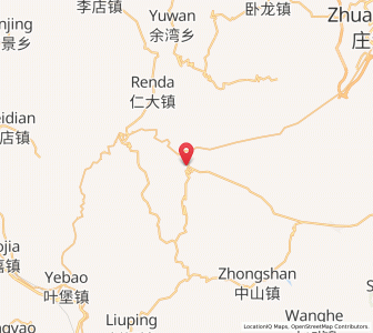 Map of Lianhua, Gansu