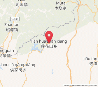 Map of Lianhuashan, Jiangxi