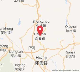 Map of Lianmai, Guangdong