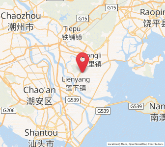 Map of Lianshang, Guangdong
