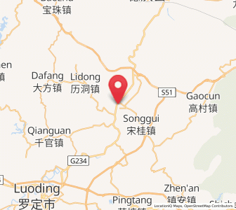 Map of Liantan, Guangdong