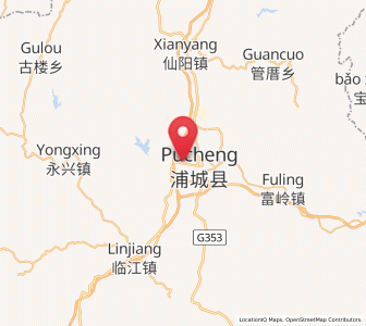 Map of Liantang, Fujian