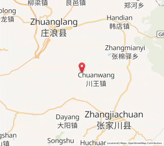 Map of Lianwu, Gansu