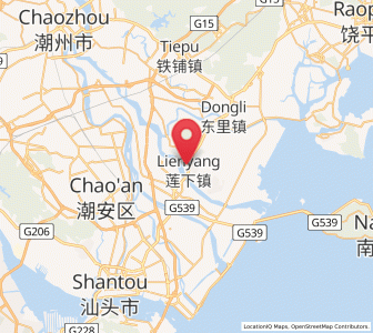 Map of Lianxia, Guangdong