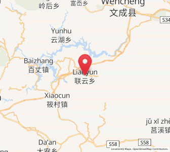 Map of Lianyun, Zhejiang