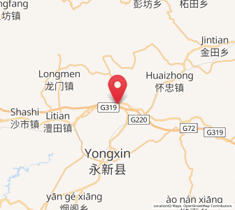 Map of Lianzhou, Jiangxi