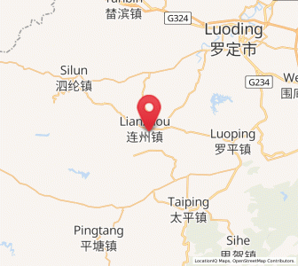 Map of Lianzhou, Guangdong