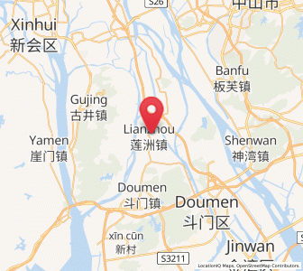 Map of Lianzhou, Guangdong