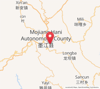 Map of Lianzhu, Yunnan